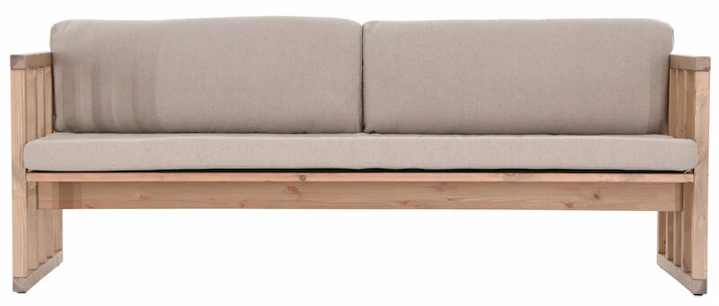 Veke Kioto 3-istuttava Sohva Antiikkipetsattu/Texsilk Hiekka 4212 - Image 4