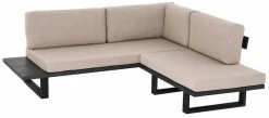 Veke Saima Avokulmasohva Musta/Texsilk Hiekka 4212