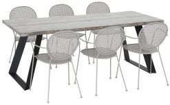 Envy Triangel-Melena 6-hengen Ruokailuryhmä Savunharmaa/musta