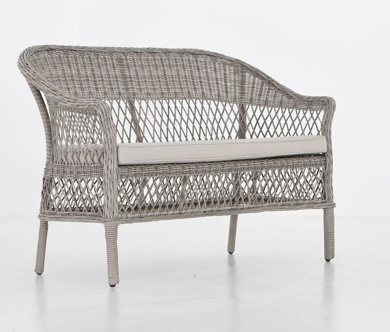 Vila Hven Penkkisohva Hiekan Värinen Polyrottinki/alumiini 2 Vila Hven Penkkisohva Hiekan Värinen Polyrottinki/alumiini - Image 2