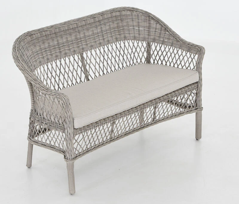 Vila Hven Penkkisohva Hiekan Värinen Polyrottinki/alumiini 5 Vila Hven Penkkisohva Hiekan Värinen Polyrottinki/alumiini - Image 5