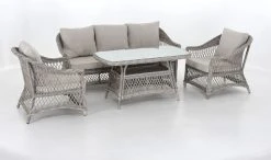 Vila Hven Sohvaryhmä Hiekan Värinen Polyrottinki/alumiini -Veke kauppa Vila Hven sohvaryhma hiekan varinen polyrottinki alumiini 1 1