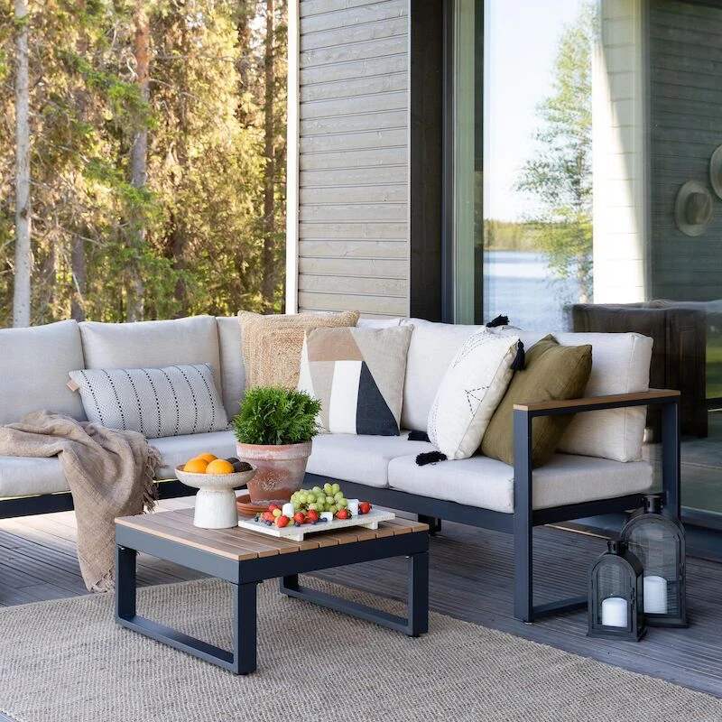 Veke Aava Kulmasohva Antrasiitti, Hiekka Pehmusteet 5 Veke Aava Kulmasohva Antrasiitti, Hiekka Pehmusteet - Image 5