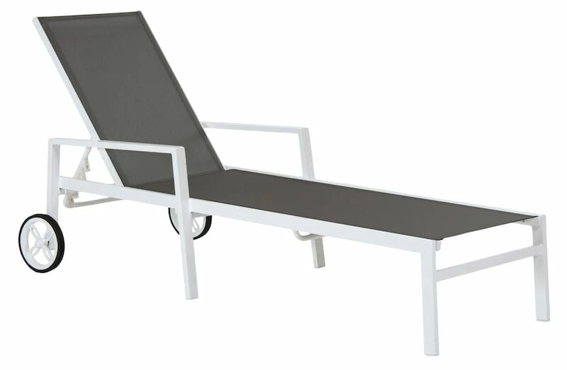 Brafab Leone Aurinkotuoli Valkoinen/harmaa 1 Brafab Leone Aurinkotuoli Valkoinen/harmaa