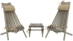 Ecofurn 2 Ekotuolia, Rahi Ja Niskatyynyt, Tervaleppä Puuvalmis -Veke kauppa ecofurn ekotuolit ja rahi harmaa 4 1