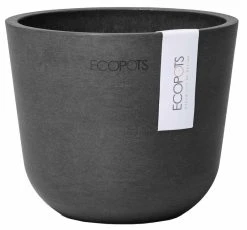 Ecopots Oslo Mini Ruukku Ø11,5 Cm Tummanharmaa