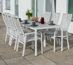 Hillerstorp Hånger 6-hengen Ruokailuryhmä Säätötuoleilla, Valkoinen/harmaa 7 Hillerstorp Hånger 6-hengen Ruokailuryhmä Säätötuoleilla, Valkoinen/harmaa -Veke kauppa h nger ruokailuryhma saatotuoleilla 6 hengen valkoinen harmaa 02