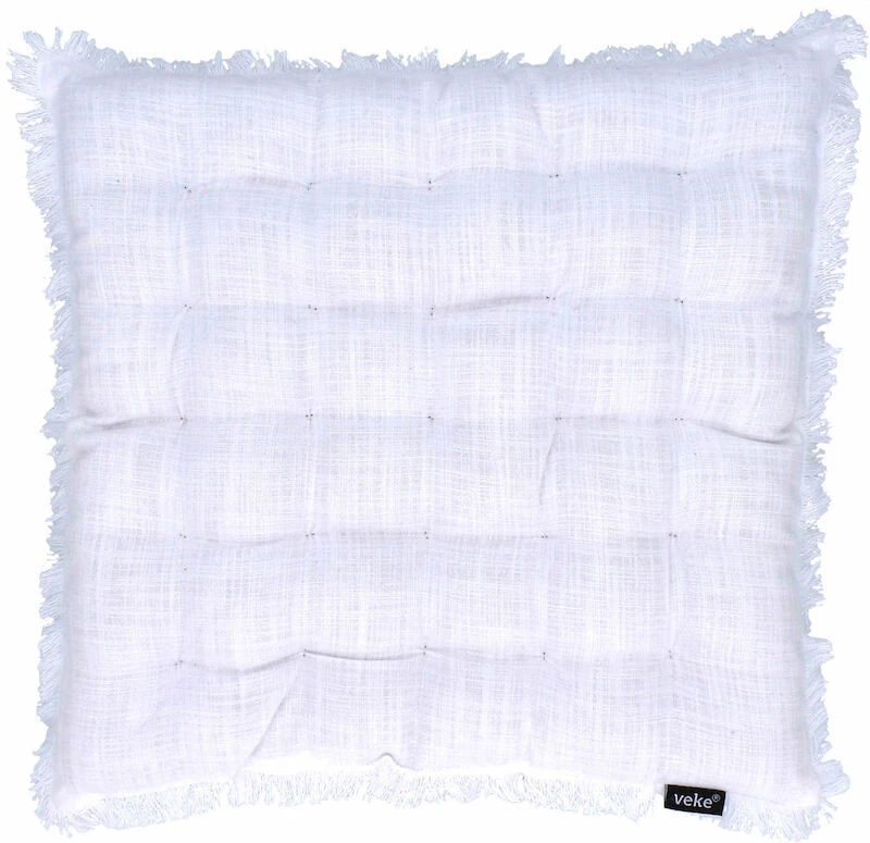Veke Hapsu Istuinpehmuste 40x40x5 Cm Valkoinen 3 Veke Hapsu Istuinpehmuste 40x40x5 Cm Valkoinen - Image 3