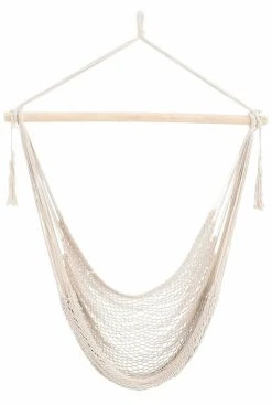 Veke Helle Riippuistuin Kudottu Luonnonväri