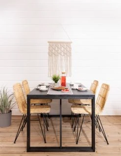 Veke kauppa -Veke kauppa honka lankkupoyta musta pyry rottinkituoli web 6