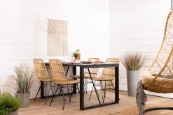 Veke Honka-Pyry 4-hengen Ruokailuryhmä Musta-luonnonväri