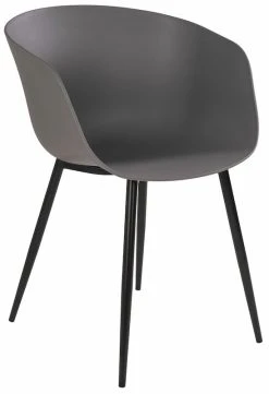 House Nordic Roda Tuoli Harmaa, Mustat Jalat