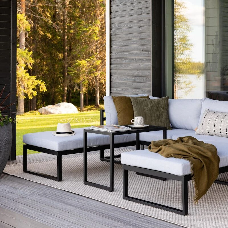 Veke Kallio Sohvaryhmä Musta/harmaa 2 Veke Kallio Sohvaryhmä Musta/harmaa - Image 2