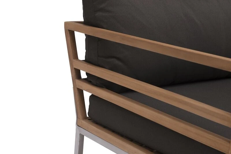 Hillerstorp Kaxheden Nojatuoli Alumiini/tiikki 1 Hillerstorp Kaxheden Nojatuoli Alumiini/tiikki