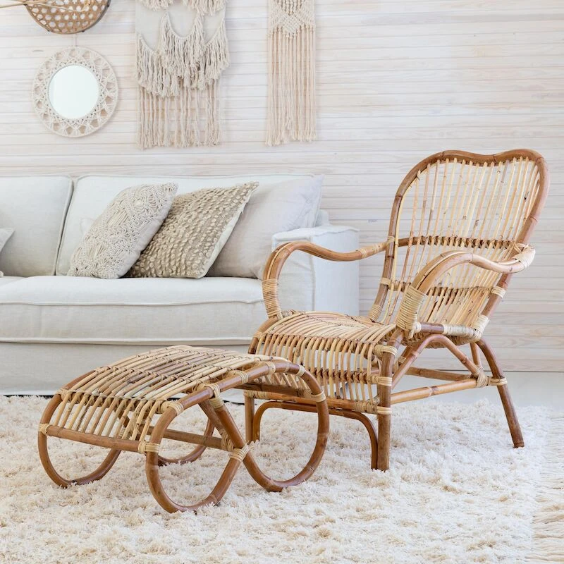 Veke Korte Rottinkituoli Luonnonväri 5 Veke Korte Rottinkituoli Luonnonväri - Image 5