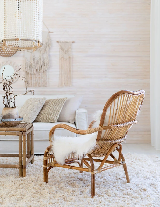 Veke Korte Rottinkituoli Luonnonväri 6 Veke Korte Rottinkituoli Luonnonväri - Image 6