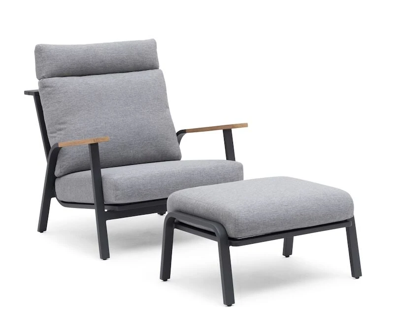 Hillerstorp Kungshult Nojatuoli Hiilenharmaa/vaaleanharmaa 2 Hillerstorp Kungshult Nojatuoli Hiilenharmaa/vaaleanharmaa - Image 2