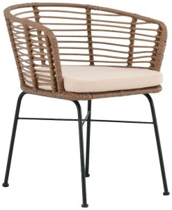 Veke Lehmus Tuoli Luonnonväri, Mustat Jalat -Veke kauppa lehmus nojatuoli