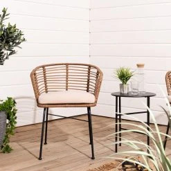 Veke Lehmus Tuoli Luonnonväri, Mustat Jalat -Veke kauppa lehmus nojatuoli web 4