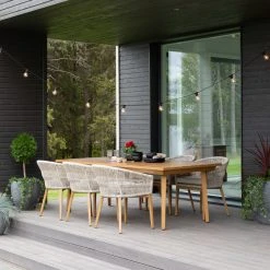 Veke Loiste 6-hengen Ruokailuryhmä Hiekka -Veke kauppa loiste 6 hengen ruokailuryhma 10