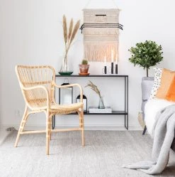 Hillerstorp Lyckesö Rottinki Nojatuoli Luonnonväri