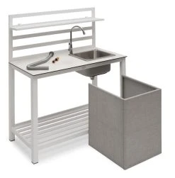 Hillerstorp Åminne Kesäkeittiö Altaalla Ja Hanalla, Valkoinen