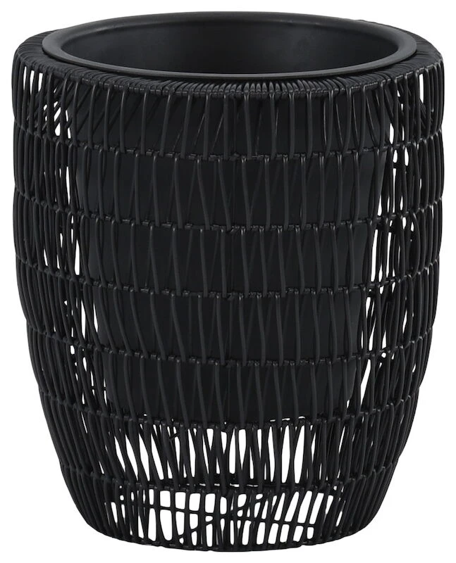 Veke Niitty Kukkaruukku Musta Polyrottinki 5 Veke Niitty Kukkaruukku Musta Polyrottinki - Image 5