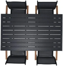 Veke Odense-Saarni 4-hengen Ruokailuryhmä Musta -Veke kauppa odense saarni ruokailuryhm 4 hengen musta