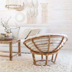 Veke Pesä Korituoli Luonnonväri Rottinki, L.valkoinen Pehmuste 9 Veke Pesä Korituoli Luonnonväri Rottinki, L.valkoinen Pehmuste -Veke kauppa pesa pallotuoli luonnonvarinen rottinki web 2