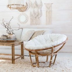 Veke Pesä Korituoli Luonnonväri Rottinki, L.valkoinen Pehmuste 7 Veke Pesä Korituoli Luonnonväri Rottinki, L.valkoinen Pehmuste -Veke kauppa pesa pallotuoli luonnonvarinen rottinki web 4