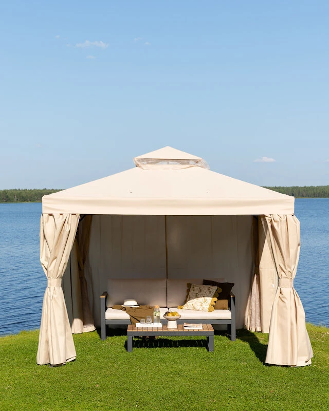 Veke Ranta Paviljonki 3x3 M Beige 3 Veke Ranta Paviljonki 3x3 M Beige - Image 3