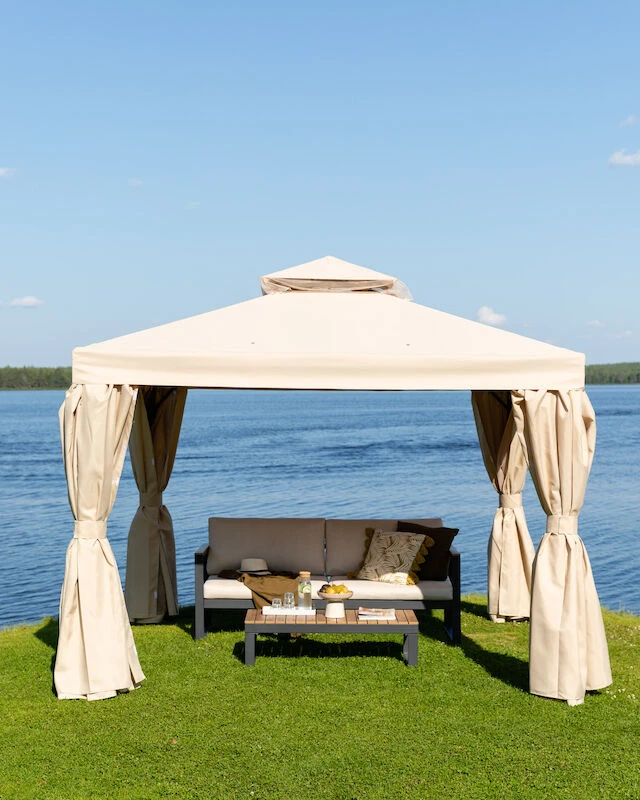 Veke Ranta Paviljonki 3x3 M Beige 5 Veke Ranta Paviljonki 3x3 M Beige - Image 5