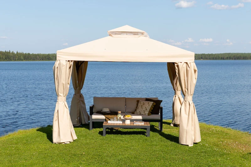 Veke Ranta Paviljonki 3x3 M Beige 6 Veke Ranta Paviljonki 3x3 M Beige - Image 6