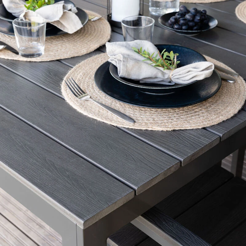 Veke Saari Aintwood 4-hengen Ruokailuryhmä Tummanharmaa 3 Veke Saari Aintwood 4-hengen Ruokailuryhmä Tummanharmaa - Image 3