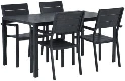 Veke Saarni Aintwood 4-hengen Ruokailuryhmä Musta 11 Veke Saarni Aintwood 4-hengen Ruokailuryhmä Musta -Veke kauppa saarni aintwood ruokailuryhm 4 hengen musta 2