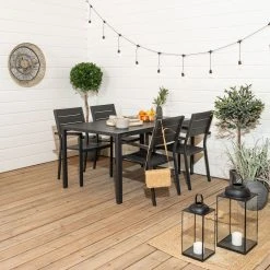 Veke Saarni Aintwood 4-hengen Ruokailuryhmä Musta 9 Veke Saarni Aintwood 4-hengen Ruokailuryhmä Musta -Veke kauppa saarni aintwood ruokailuryhma 4 hengen musta 1