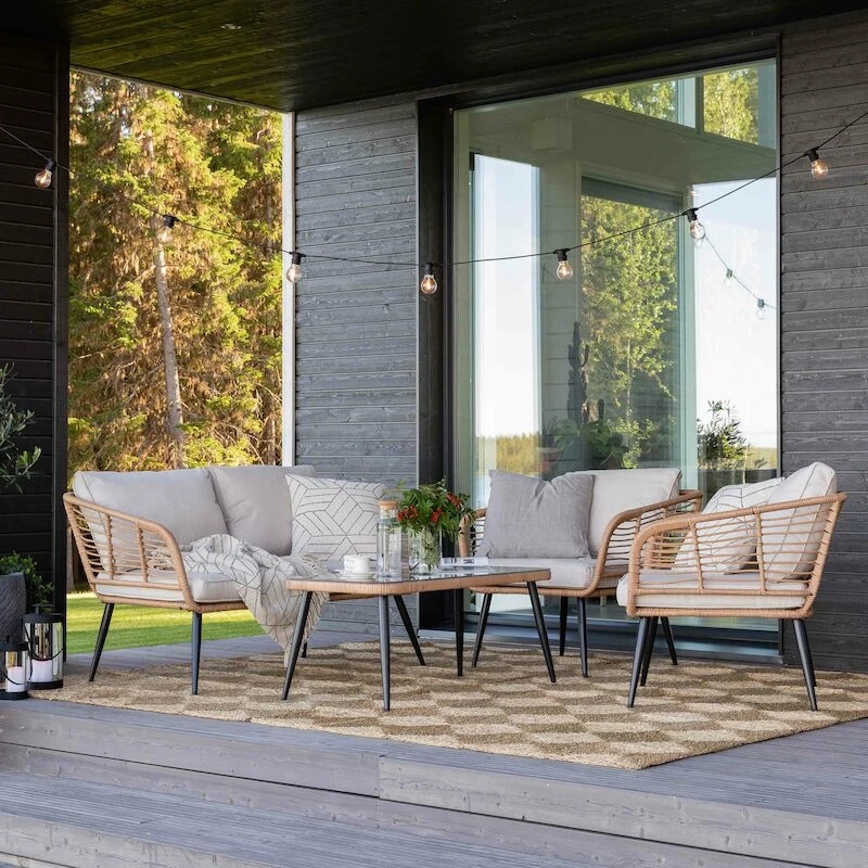 Veke Scandic Sohvaryhmä Luonnonväri Polyrottinki 5 Veke Scandic Sohvaryhmä Luonnonväri Polyrottinki - Image 5