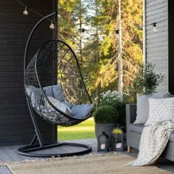 Veke Skagen Riippukeinu Ja Teline Musta, Vaaleanharmaa Pehmuste -Veke kauppa skagen riippukeinu ja teline musta vaaleanharmaa pehmuste web 8