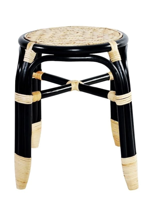 Veke Sola Rottinkijakkara Musta/luonnonväri 1 Veke Sola Rottinkijakkara Musta/luonnonväri