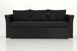 Veke Vanamo 3-istuttava Sohva Musta/harmaa