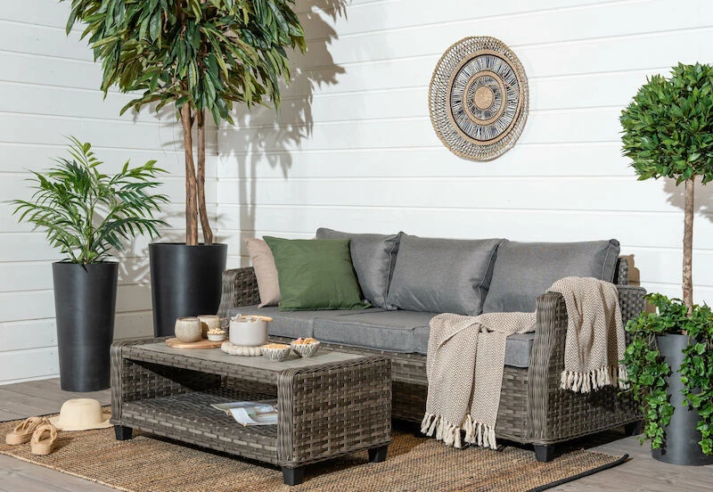 Vila Orust 3-istuttava Sohva Harmaa Polyrottinki/alumiini Runko 5 Vila Orust 3-istuttava Sohva Harmaa Polyrottinki/alumiini Runko - Image 5