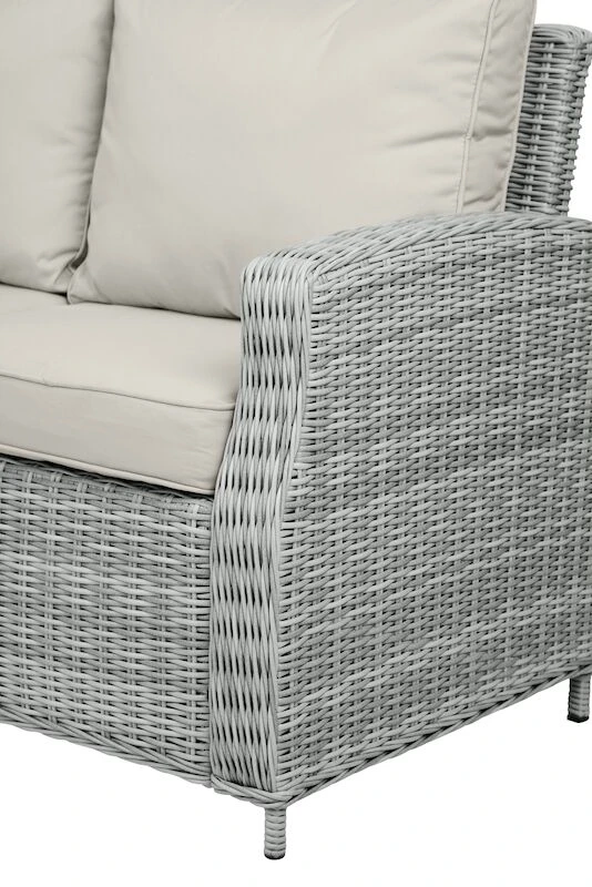 Vila Vinga Kulmasohva Hiekan Värinen Polyrottinki/alumiini 1 Vila Vinga Kulmasohva Hiekan Värinen Polyrottinki/alumiini